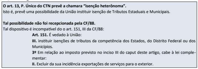 Isenção heterônoma — art. 151, III, CF/88 (não recepcionada)
